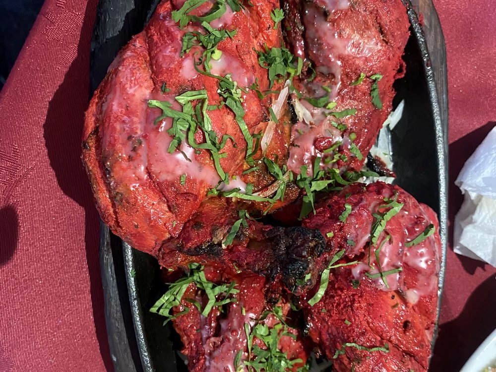 Tandoori chicken from the clay oven